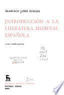 Introducción a la literatura medieval española