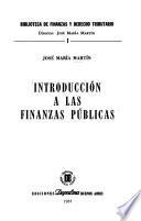 Introducción a las finanzas públicas