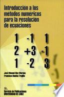 Introducción a Los Métodos Numéricos para la Resolución de Ecuaciones