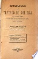 Introducción á un tratado de política sacado textualmente de los refraneros