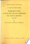 Introducción al estudio de los virreyes de Nueva España, 1535-1746