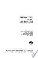 Introducción al estudio del lenguaje