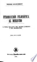 Introducción filosófica al derecho