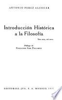 Introducción histórica a la filosofía