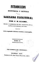 Introducción historica y crítica a la Sagrada Escritura