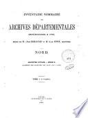 Inventaire-sommaire des archives départementales antérieures à 1790