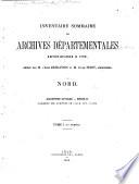 Inventaire sommaires des Archives départementales antérieures à 1790, Nord: ptie. Chambre des Comptes de Lille, art. 1 à 652