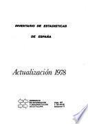 Inventario de estadísticas de España :
