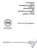 Inventario de la información básica para la programación del desarrollo agrícola en la América Latina