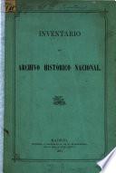 Inventario del Archivo histórico nacional