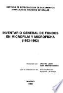 Inventario general de fondos en microfilm y microficha (1952-1992)