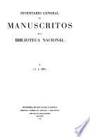 Inventario general de manuscritos de la Biblioteca Nacional