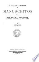 Inventario general de manuscritos de la Biblioteca Nacional