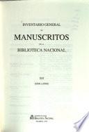 Inventario general de manuscritos de la Biblioteca Nacional