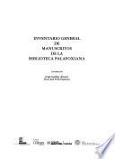 Inventario general de manuscritos de la Biblioteca Palafoxiana