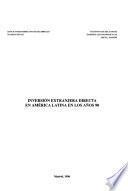 Inversión extranjera directa en América Latina en los años 90