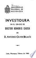 Investidura en el grado de doctor honoris causa de D. Antonio Oliver Belmás