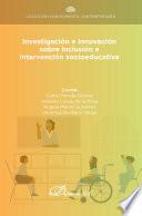 Investigación e innovación sobre inclusión e intervención socioeducativa