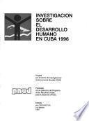 Investigación sobre el desarrollo humano en Cuba 1996