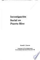 Investigación social en Puerto Rico