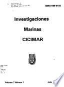 Investigaciones marinas CICIMAR