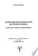 Isagogicon moralis philosophiae