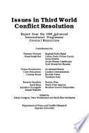 Issues in Third World Conflict Resolution