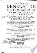 Istoria general de los Ermitaños de la Orden de Nuestro Padre San Augustin