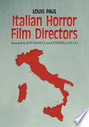 Italian Horror Film Directors