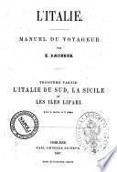 Italie manuel du voyageur par K. Baedeker