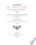 Itinéraire de Bretagne en 1636, d'après le manuscrit original