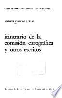 Itinerario de la Comisión Corográfica y otros escritos