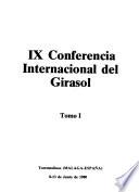 IX Conferencia Internacional Del Girasol, Torremolinos (Malaga-España), 8-13 de Junio de 1980