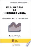 IX Simposio De Hidrogeologia