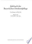 Jahrbuch der bayerischen Denkmalpflege