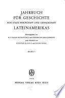 Jahrbuch für Geschichte von Staat, Wirtschaft und Gesellschaft Lateinamerikas