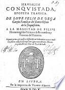 Jerusalen conquistada, epopeya tragica