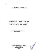 Joaquín Balaguer, pensador y estadista