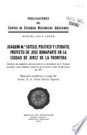 Joaquín Ma. Sotelo, político y literato