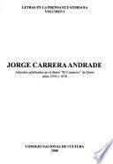 Jorge Carrera Andrade