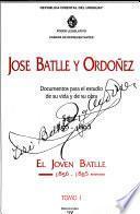Jose Batlle y Ordonez: 1856-1893. [no.1.] El espiritu nuevo, 1878-1879. [no.2.] Ateneo de Montevideo, 1874-1907. [no.3.] El Joven Batlle. t.1. 1856-1885. t.2. 1886-1887
