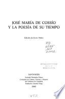 José María de Cossío y la poesía de su tiempo