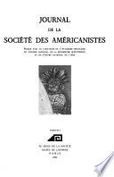 Journal de la Société des américanistes