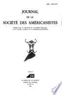 Journal de la Société des américanistes