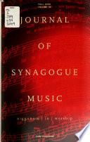 Journal of synagogue music