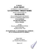Juan Diego y la santísima Virgen María de Guadalupe