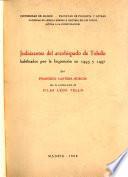 Judaizantes del arzobispado de Toledo habilitados por la Inquisición en 1495 y 1497