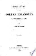 Juicio crítico de los poetas españoles contemporáneos