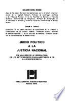 Juicio político a la justicia nacional