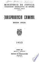 Jurisprudencia criminal
